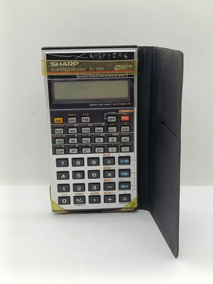 Calculatrice Vintage Scientifique SHARP EL-556 Made in Japan - Photo 2/4