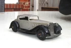 RARE VINTAGE DINKY TOYS # 36C HUMBER VOGUE SALOON CAR GREY/BLACK DIECAST MODEL