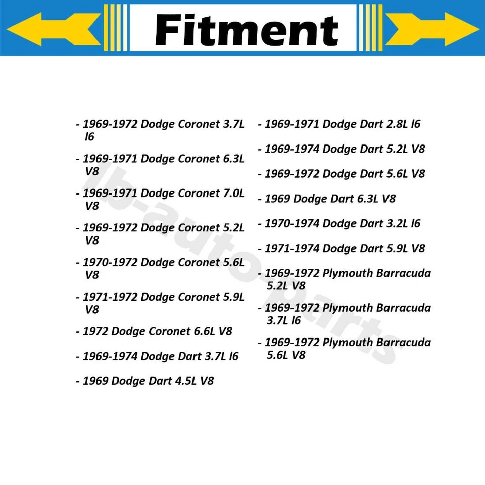 2x Herrajes de freno de tambor delanteros traseros para Dodge Coronet 1969 1970 1971 1972 5,2 L Foto 3 de 4