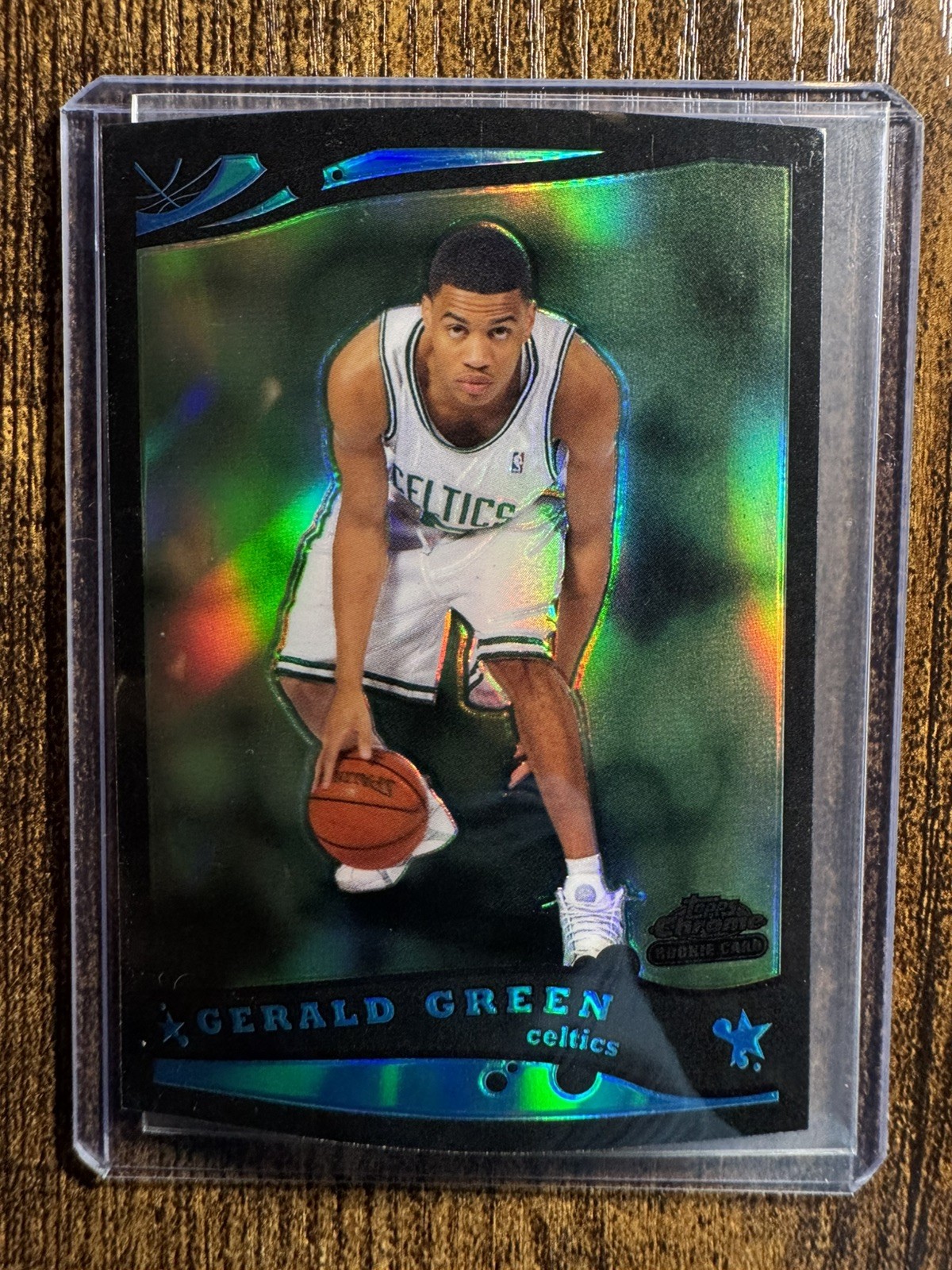2005-06 Topps Chrome Gerald Green RC Black Refractor #211 /399 Celtics Rookie