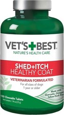 Vet's Best Shed  Itch Healthy Coat For Dogs 150 Total Chewable Tablets 10/2027