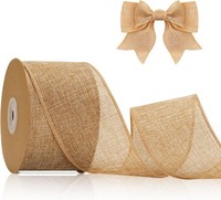 Juteband Mit Draht Natur 10M 6Cm Geschenkband Hochzeit Deko Basteln