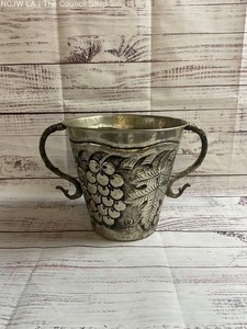 Grape Motif Metal Champagne Bucket