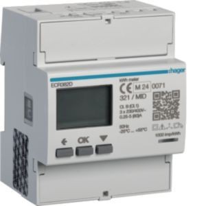Hager ECR382D Energiezähler 3phasig 80A 4M MODBUS MID