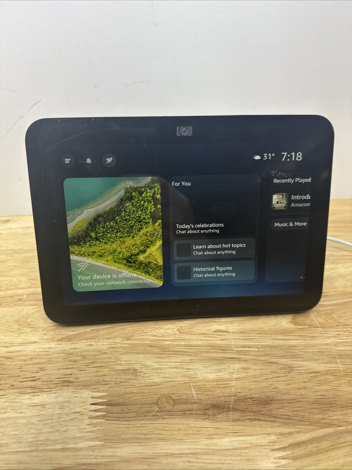 Amazon Echo Show 8 3rd Gen Smart Speaker BLACK R85SD6 - TESTED AND WORKING