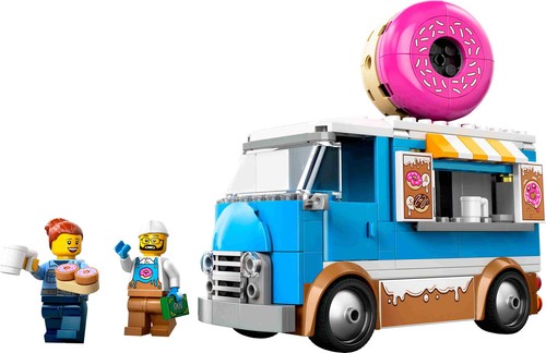 LEGO 60452 City Donut Truck, 2 Minifiguren, Zubehörelemente, Starke Fahrzeuge - Bild 2 von 6