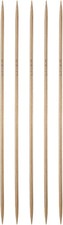 HARFINGTON 5Pcs Bamboo Knitting Needles Double Pointed US 3 3.25mm , Brown