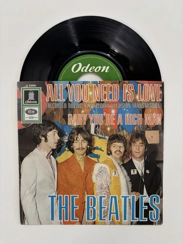 The Beatles All You Need Is Love 45rpm 7" single - record picture sleeve Germany