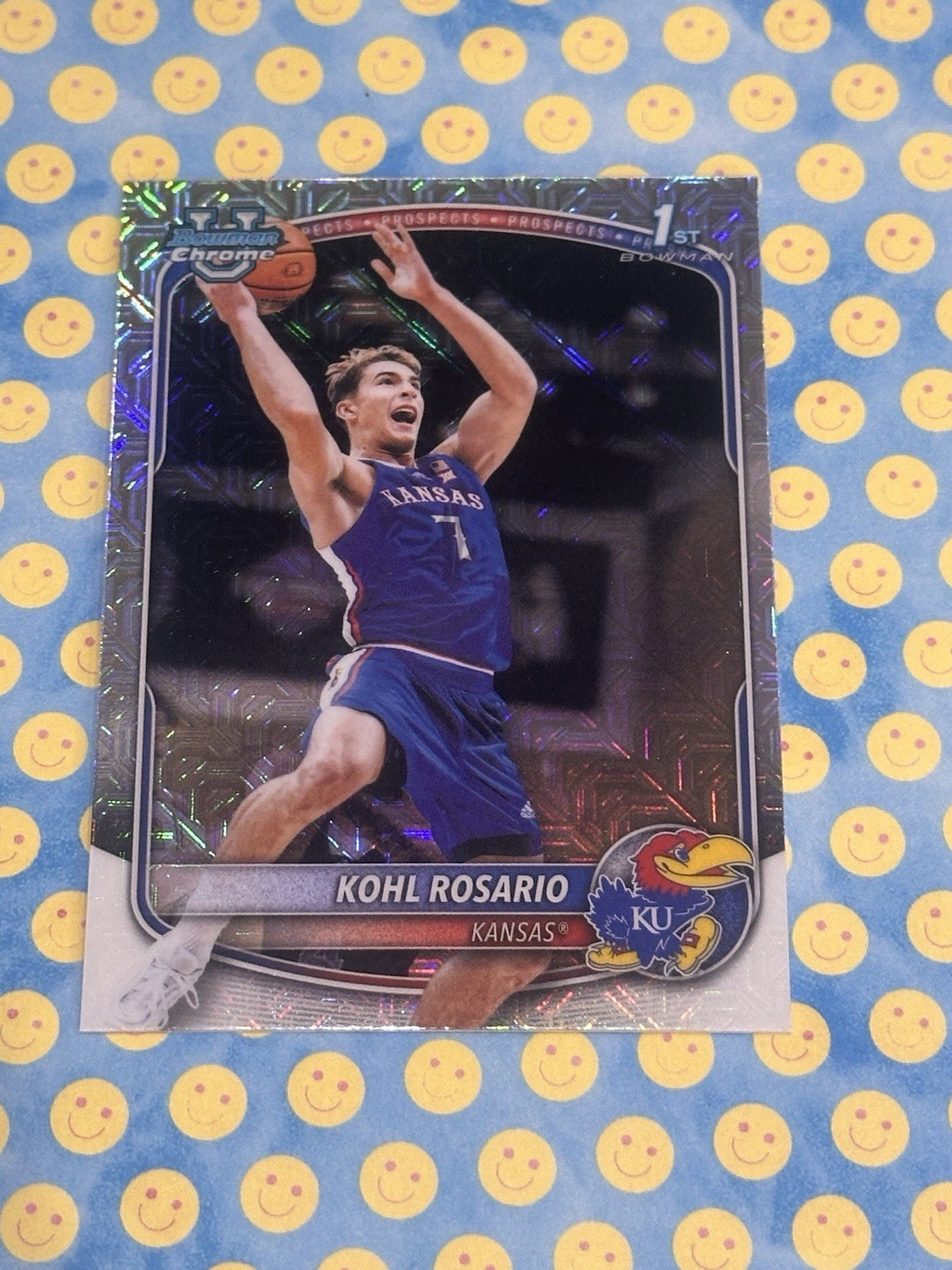 2025-26 Bowman U Chrome Kohl Rosario 1st Bowman Mojo Refractor #BPC-95 Kansas (W