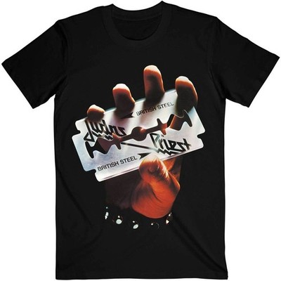 Large (40''- 42'') Unisex T-Shirt Judas Priest British Steel Official
