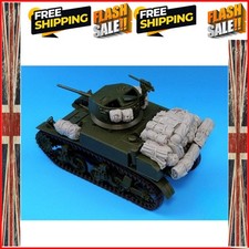 1/35 Scale Die-Cast Resin Model Assembled Kit M3A1 Stuart Tank Accessories Se...