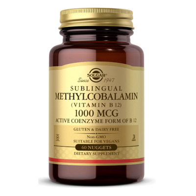 Vitamin B-12 1000 mcg Methylcobalamin 60 Nuggets Solgar