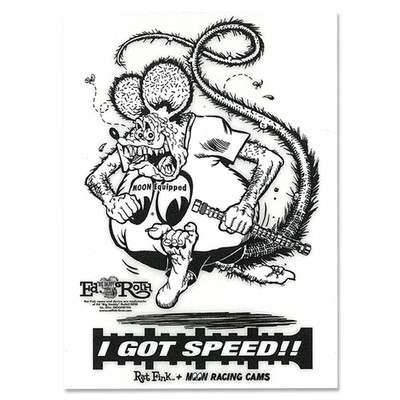 Mooneyes Equipped Aufkleber Rat Fink Moon Racing Cams Speed Bonneville Hot Rod