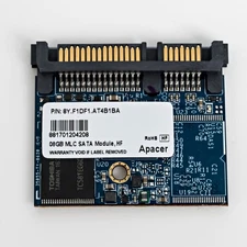 Apacer SSD 8GB MLC SATA Module Solid State Drive PN: 8Y.F1DF1.AT4B1BA Half Slim