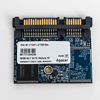 Apacer SSD 8GB MLC SATA Module Solid State Drive PN: 8Y.F1DF1.AT4B1BA Half Slim