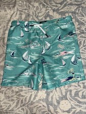Crown  Ivy Kids Boys Teal Swimtrunks Size Small R44 