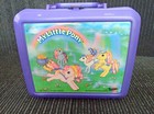 1990 Purple My Little Pony Lunch Box with 5 My Little Ponies Pegasus Unicorn — photo 1
