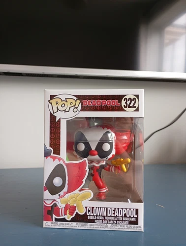 Marvel Deadpool Payaso Deadpool Funko Pop! Figura Cabeza Bobble Vinilo #322