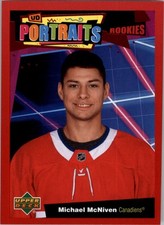 2020-21 Upper Deck UD Portraits Red #P80 Michael McNiven - HKY