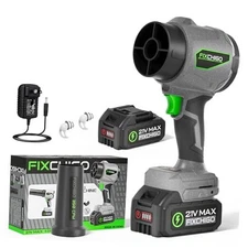 Cordless Leaf Blower, Portable Dust Cleaner with Leaf Blower+ 1pc battery Gray