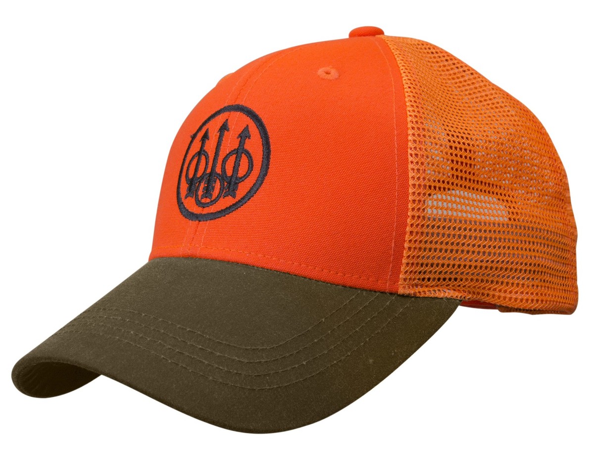 Beretta Men's Upland Trucker With Waxed Cotton Bill Tabacco/Blaze