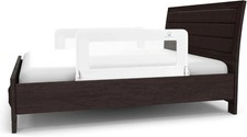 Toddler Bed Rail Guard 2-Pack 35.5" x 19.5"   Adjustable Swing-Down White