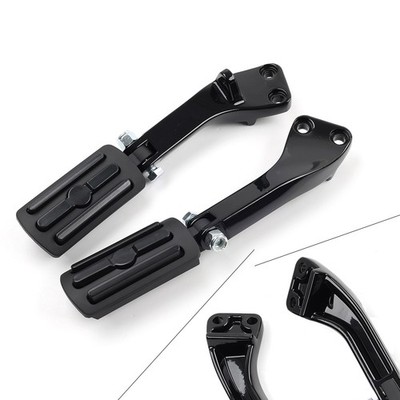 Schwarz Hinten Passagier Fuß Peg Halterung Für Harley Dyna Super Glide Fat Bob