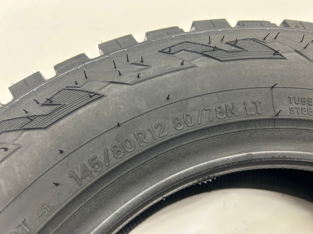 a Set of 4 145/80r12 TOYO Open Country R/t Tires Mud SUV for