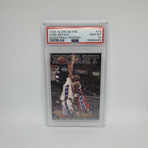1996 SCORE BOARD BASKETBALL ROOKIES #15 KOBE BRYANT ROOKIE RC PSA 10 GEM MINT