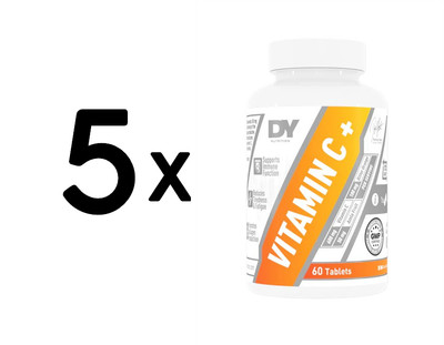 5 x Dorian Yates Vitamin C+ - 60 tablets (199,83 EUR/kg)