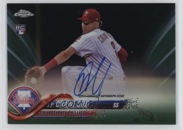 2018 Topps Chrome Rookie Green Refractor /99 JP Crawford #RA-JC Auto RC 1dm4