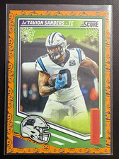 Score Score-A-Treat Ja'Tavion Sanders Pumpkin Parallel Carolina Panthers Card