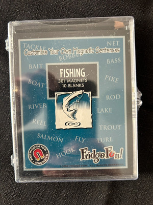Fridge Fun fishing words Magnets 301 Pieces New in Package sealed