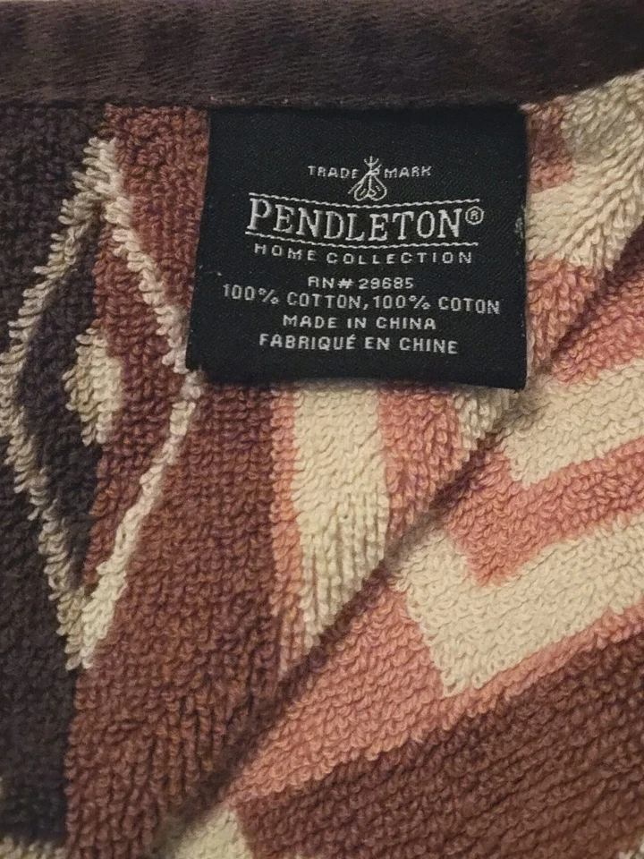 Pendleton Par (2) Toallas Spa Playa Gran Tamaño Colección Hogar 38" X 66" Azteca Foto 4 de 4