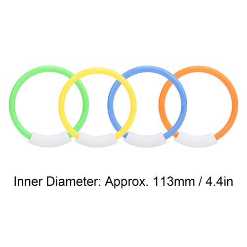 4pcs Pool Dive Rings Underwater Swimming Pool Toy Rings Underwater Fun Toys FA - Bild 22 von 22