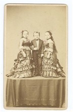 G2698~ Brother & Sisters Reis Family Midget PT Barnum Circus Sideshow CDV