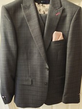 Harry Brown London 3 Piece Mens Suit Slim Fit. Jacket, Trousers, Waistcoat Exc