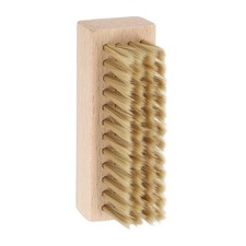 Shoe Cleaning Brush 4"x1" Beech Wood Nylon Boot Polish Brushes, Gray Brown