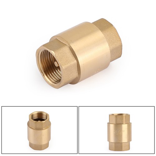 π©Check Valve DN20 3/4" NPT In-Line Brass Spring Loaded Inline 200PSI
