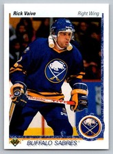 1990 Upper Deck Rick Vaive #376b Buffalo Sabres