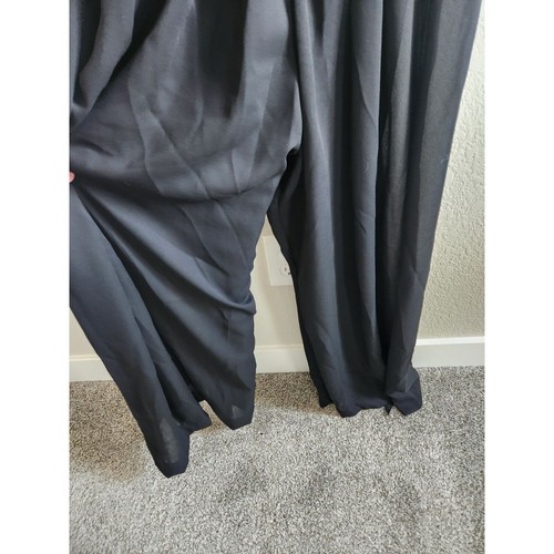 Vintage 1980s Night Way Womens Sz 8 Jumpsuit Black Silver Sparkly Sequin - Picture 2 of 5