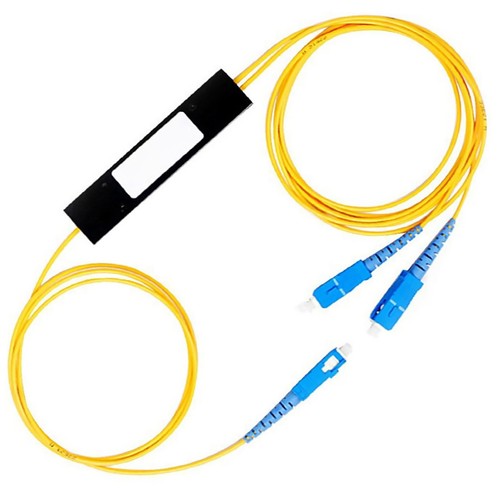 1X2 1 To 2 Fiber Optical Splitter Coupler Cable SC UPC FBT Signalmode ...