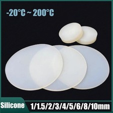 Silikon Scheiben Rund Platte 1/1,5/2/3/4/5/6/8/10mm Scheiben &Phi;5mm~&Phi;150mm Dia