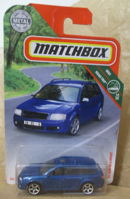 Matchbox 1-100 series #16   '02 Audi RS 6 Avant Wagon Blue  1/64 Scale Diecast