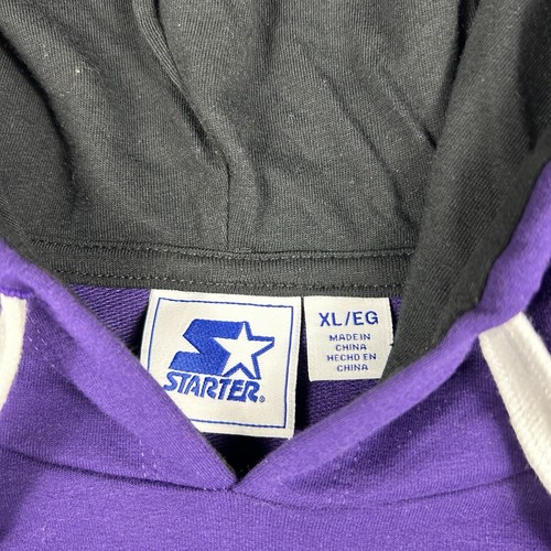 Baltimore Ravens Starter Womens Hoodie Size XL Purple Bump And Run Long Sleeve - Picture 11 of 17