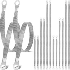 12 Pcs Ground Straps, 10/15/20 Inch Engine Universal Automotive Grounding Cable