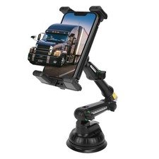Truck Phone Holder 360  View 12.9in Long Arm Strong Suction Cup Truck Tablet NEW