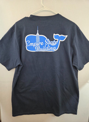 Vineyard Vines Empire State Building Short Sleeve Pocket Tee Men's Large NWT $52