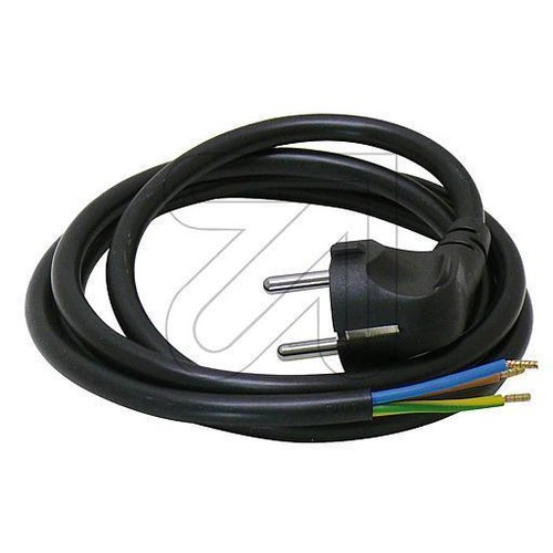 EMOS Bügeleisen-Anschlussleitung 3 M – Schwarz, 3x1,5 Mm – H05VV-F 3G Kunststoffkabel – Ersatzkabel Für Bügeleisen