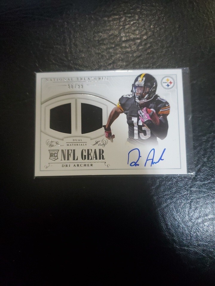 Davante Adams Panini National Treasures Rookie NFL Gear Dual Materials Signatures #DA Base